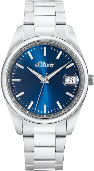 Orologio da uomo acciaio bicolore con datario - s.Oliver Modello: 2033527