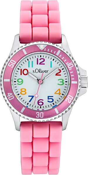 Orologio da bambino cinturino in silicone con lancette luminose - s.Oliver Modello: 2033505