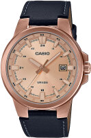 Orologio da uomo con cinturino in pelle e datario - Casio...