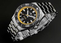 Yellow Black Ceramic Taucheruhr - Marc and Sons Modello:...