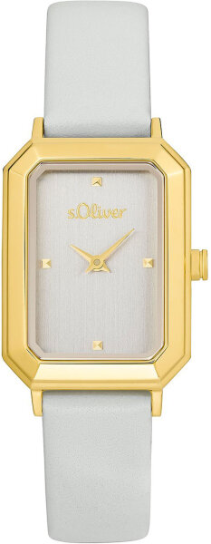 Orologio da donna con cassa in acciaio inossidabile quadrata - s.Oliver Modello: 2035438