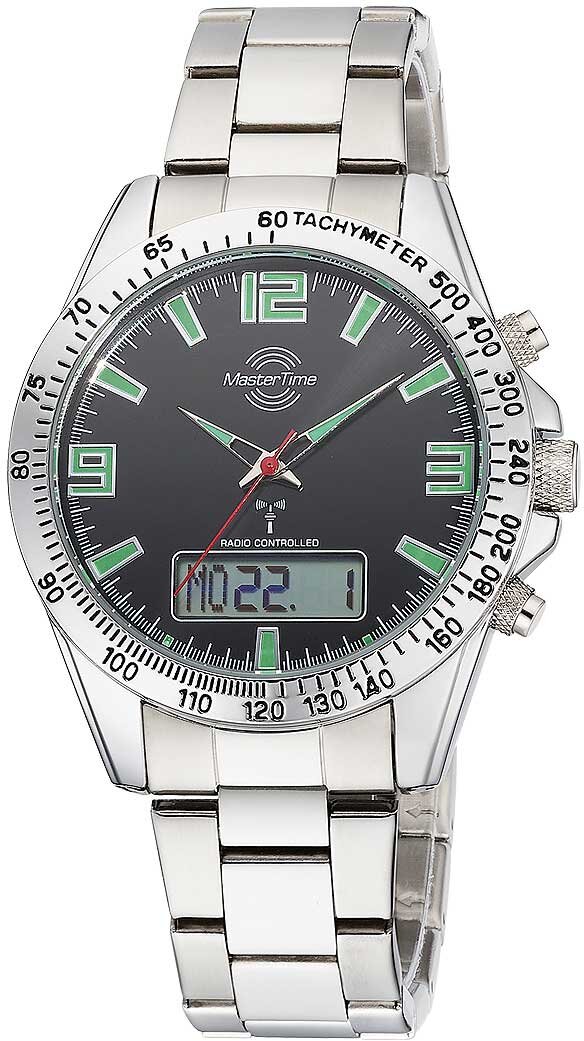 Master Time Orologio Da Uomo Radiocontrollato MTGA-10857-21M - Quarzo, Cronografo, Datario Digitale, Cinturino Acciaio, Impermeabile 5 Bar - 2