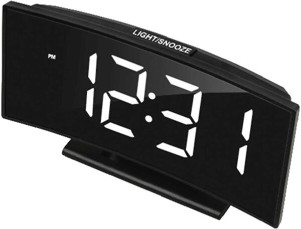 Sveglia Digitale, nera, Display Bianco - JVD Model: SB681.3