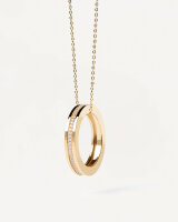 PDPAOLA Infinity CO01-437-U - Collana 925 Argento Sterling con Placcatura in Oro 18K