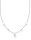 Collana con Cuori e Pietre Bianche - 925 Argento Sterling