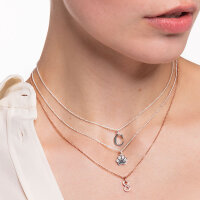 Collana con Ciondoli Infinity - 750 Oro Rosa Placcato