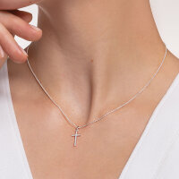 Collana con Ciondolo a Croce - 925 Argento Sterling