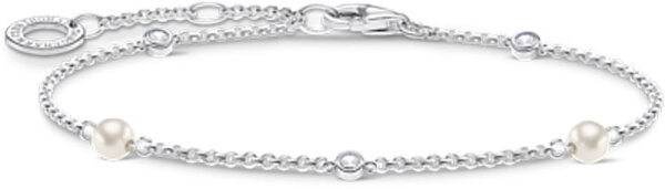 Bracciale con Perle e Pietre - 925 Argento Sterling