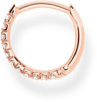 Orecchino Singolo con Pietre - 750 Oro Rosa Placcato