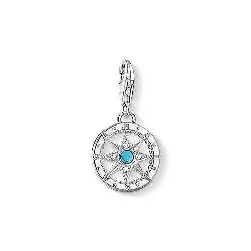 Charm a Forma di Bussola - 925 Argento Sterling