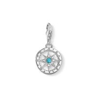 Charm a Forma di Bussola - 925 Argento Sterling