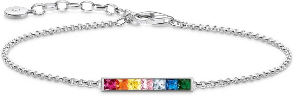 Bracciale con Pietre Colorate - 925 Argento Sterling