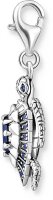 Charm a Forma di Tartaruga con Pietre - 925 Argento Sterling