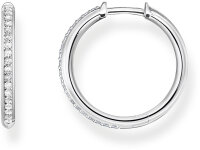 Cerchi con Pietre Bianche - 925 Argento Sterling