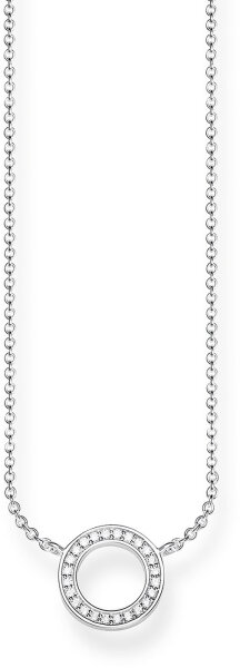 Collana Cerchio con Pietre - 925 Argento Sterling