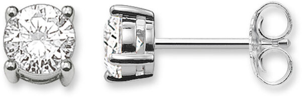 Orecchini con Pietra Bianca - 925 Argento Sterling