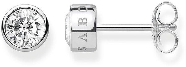 Orecchini con Pietra Bianca - 925 Argento Sterling