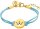 Prinzessin Lillifee 2034003 Bracciale in Tessuto con Corona in Acciaio Inossidabile Dorato