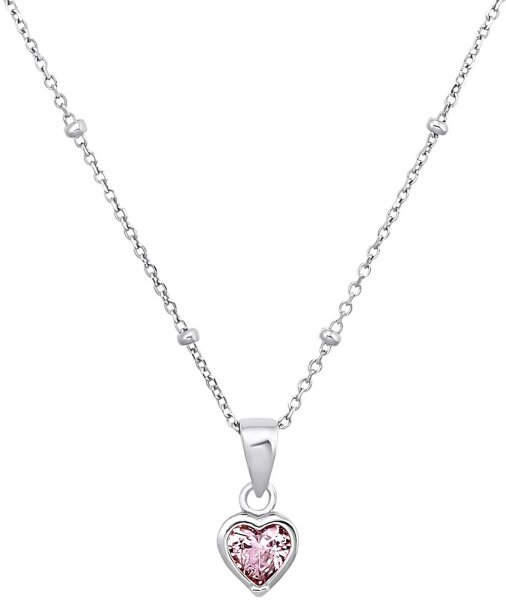 Prinzessin Lillifee 2033373 Collana con sfere di metallo integrate e pendente a cuore