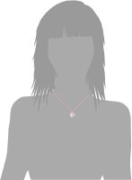 Prinzessin Lillifee 2033998 Collana in tessuto con cuori in acciaio inossidabile