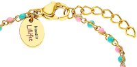 Prinzessin Lillifee 2033365 Bracciale colorato con pendenti a cuore in acciaio inossidabile
