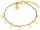 Prinzessin Lillifee 2033365 Bracciale colorato con pendenti a cuore in acciaio inossidabile
