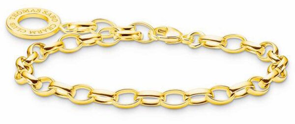 Bracciale charm classico - Placcatura in oro giallo 750