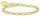 Bracciale charm classico - Placcatura in oro giallo 750