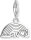 Charm pendente arcobaleno 3D colorato - 925 Argento Sterling