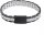 Bracciale a maglie in acciaio inossidabile argento/nero - Tommy Hilfiger Modello: 2790503