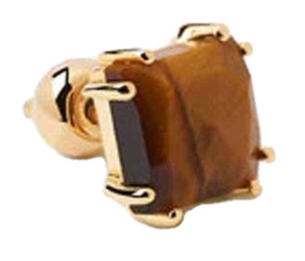 Orecchino singolo Suki con pietra preziosa - Placcatura in oro 18K