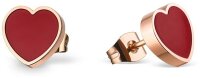 Orecchini in acciaio inossidabile a forma di cuore -...