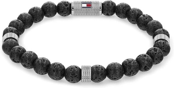 Bracciale con perline di lava da uomo - Tommy Hilfiger Modello: 2790435