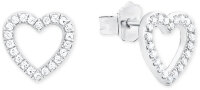 Orecchini a perno cuore con pietre - s.Oliver Jewelry...