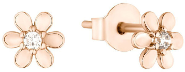 Orecchini a perno a forma di fiore con pietra - s.Oliver Jewelry Modello: 2026069