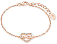 Bracciale con pendente cuore placcato oro rosa - s.Oliver Jewelry Modello: 2020990