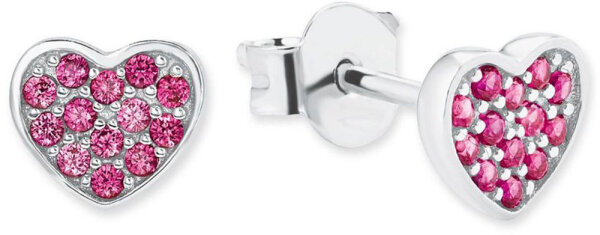 Orecchini a perno per bambini con cuore rosa - s.Oliver Jewelry Modello: 2020867