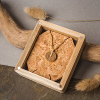 Opacity Collana con ciondolo rotondo in legno - Holzkern Modello: Jewelry