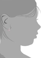 Prinzessa Lillifee 2035982 Orecchini pendenti a cuore con strass