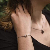 Opacity Armband mit rundem Holz Anhänger - Holzkern Modell: Jewelry