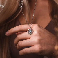 Aphonia Halskette mit Schneeflocken Anhänger - Holzkern Modell: Jewelry