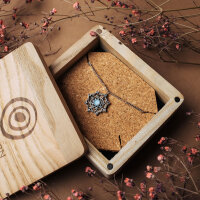 Aphonia Halskette mit Schneeflocken Anhänger - Holzkern Modell: Jewelry