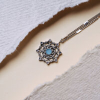 Aphonia Halskette mit Schneeflocken Anhänger - Holzkern Modell: Jewelry