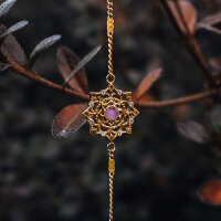 Aphonia Armband mit Schneeflocken Anhänger - Holzkern Modell: Jewelry