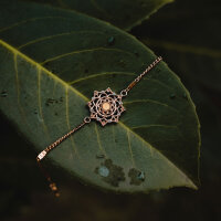 Aphonia Armband mit Schneeflocken Anhänger - Holzkern Modell: Jewelry