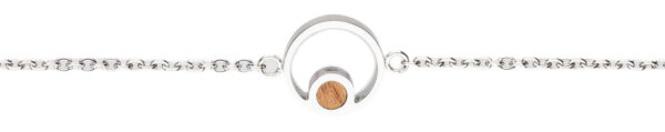 Pigment Armband mit rundem Anhänger und Holzelement - Holzkern Modell: Jewelry
