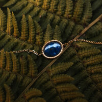 Mirror Armband mit ovalem Anhänger - Holzkern Modell: Jewelry