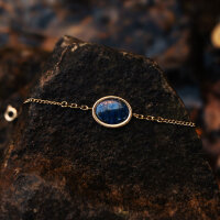 Mirror Armband mit ovalem Anhänger - Holzkern Modell: Jewelry