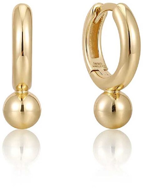 ANIA HAIE E045-02G - Orecchini a cerchio con ciondolo a sfera