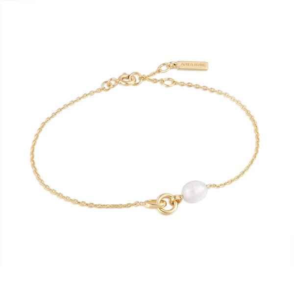 ANIA HAIE B043-01G - Bracciale con pendente di perla